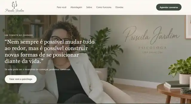 Site Priscila Jardim Psicóloga