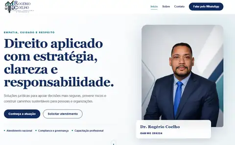 Site WordPress Rogério Coelho Advocacia